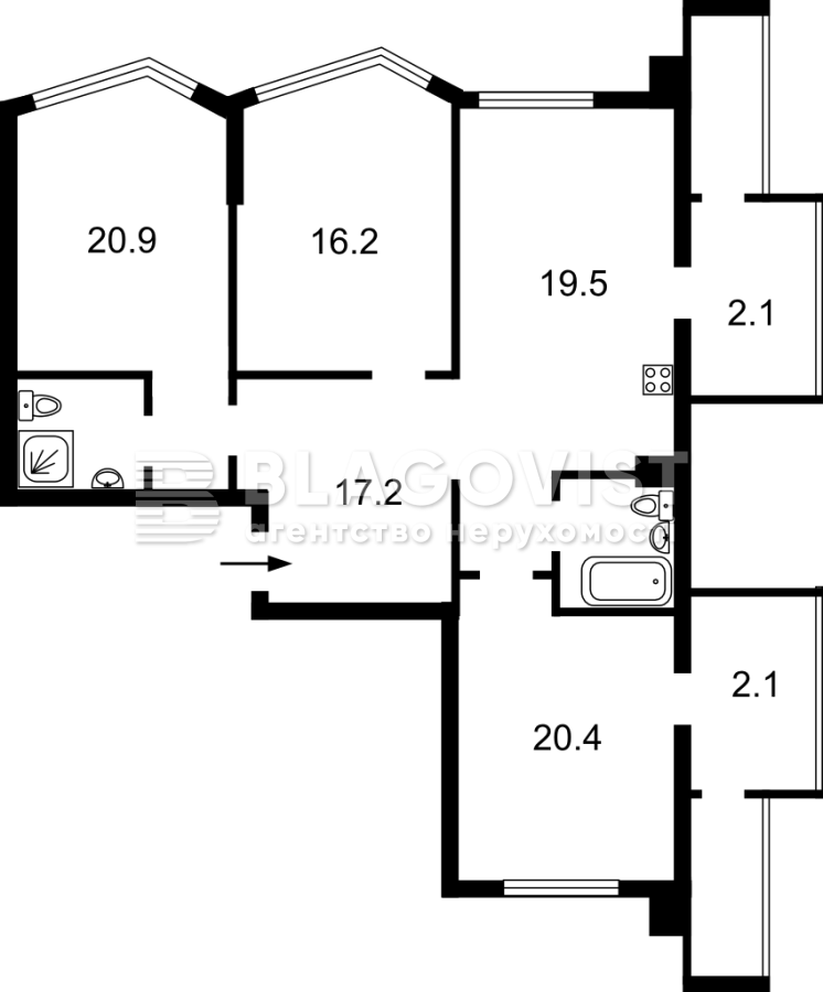 Квартира R-68928, Дегтяревская, 25 корпус 2-1, Киев - Фото 2