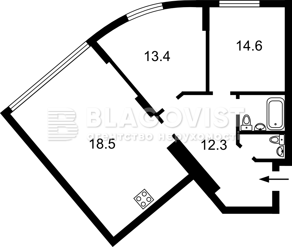 Квартира Q-4400, Воскресенська, 2а корпус 2, Київ - Фото 3